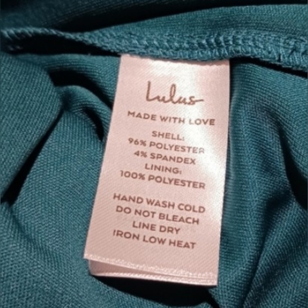Lulu's Sweet and Stellar Teal Satin Mini Dress - Picture 6 of 8